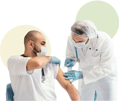 Doctor Vaccinating patient